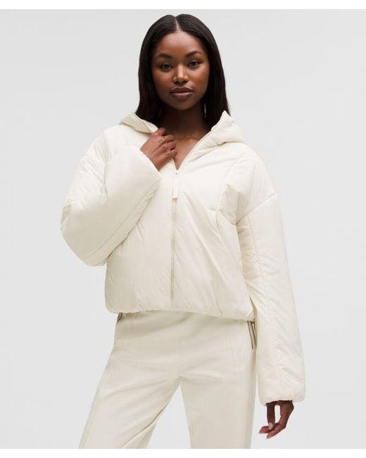 lululemon athletica Natural – Thermozen Insulated Hoodie – – Size Large