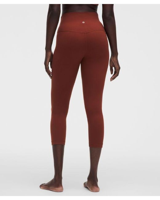 lululemon athletica Red Align High-Rise Crop 21"