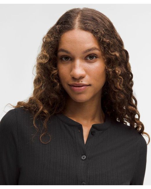 lululemon athletica Black Hold Tight Micro-Rib Cardigan