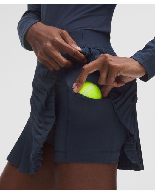 lululemon athletica Blue Repleat High-Rise Tennis Skirt