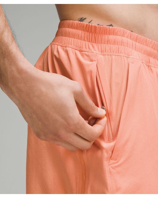 lululemon athletica Pace Breaker Linerless Shorts - 7" - Color Orange - Size L for men