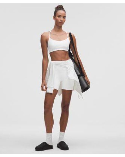 lululemon athletica White Flow Y Bra Light Support, A/B Cup