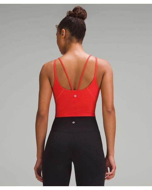 lululemon athletica Red Aligntm Strappy Ribbed Tank Top
