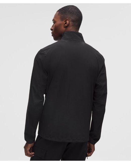 lululemon athletica Black Sojourn Windbreaker Jacket for men