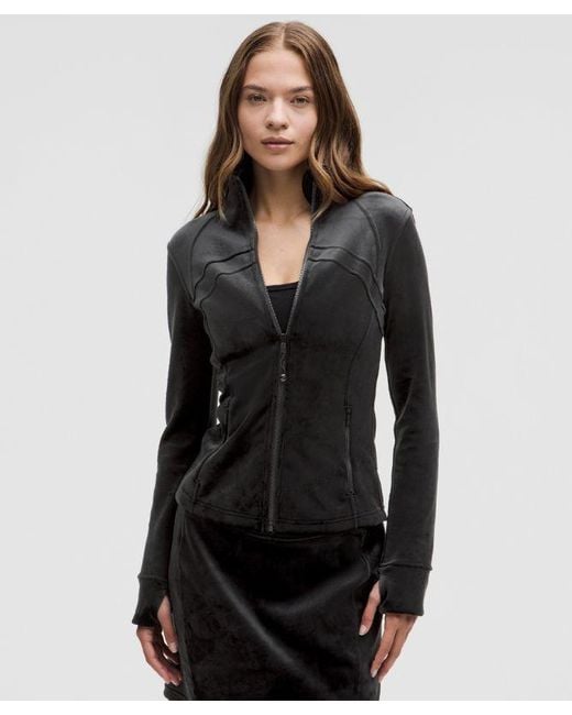 lululemon athletica Black – Define Jacket Velvet – – Size 4
