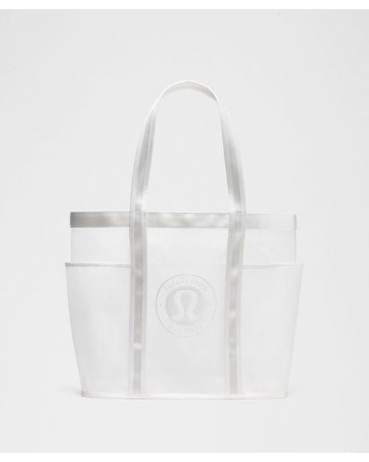 lululemon athletica White Daily Multi-Pocket Mesh Tote Bag 20L
