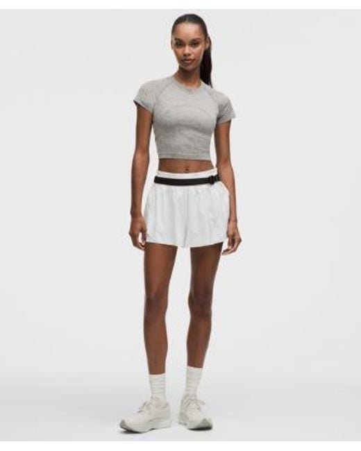 lululemon athletica White Shake It Out High-Rise Running Short 2.5"