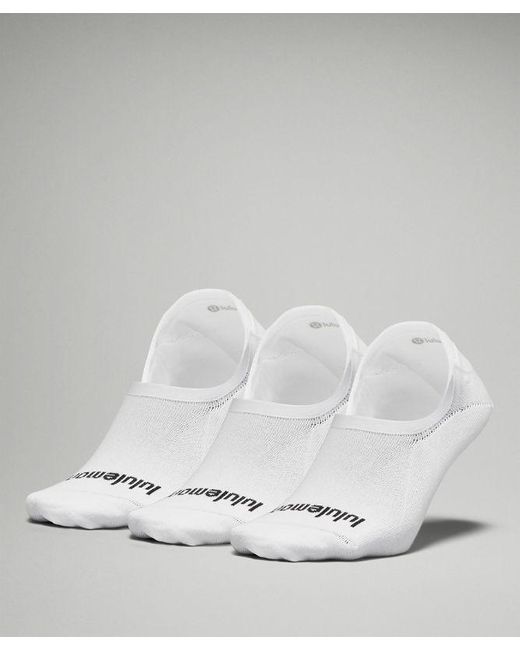 lululemon athletica Daily Stride Comfort No-show Socks 3 Pack - Color White - Size L for men
