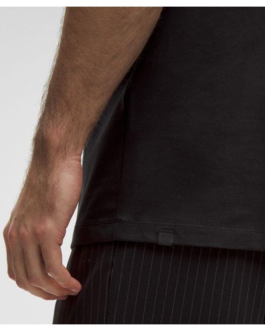 lululemon athletica Black Heavyweight Cotton Jersey T-Shirt for men