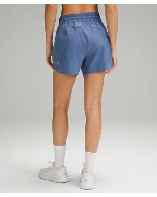 lululemon athletica Blue Track That High-rise Lined Shorts 5"