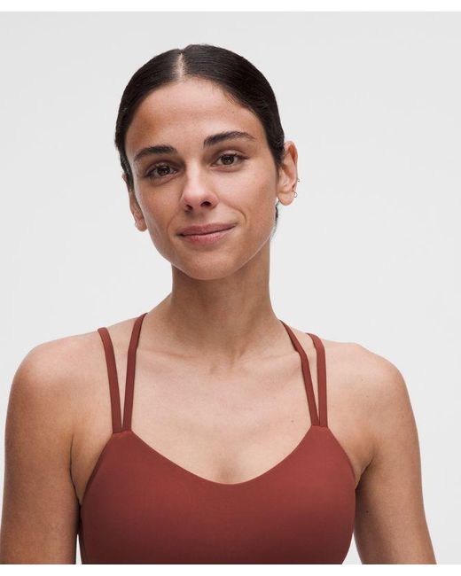 lululemon athletica Red Like A Cloud Longline Bra