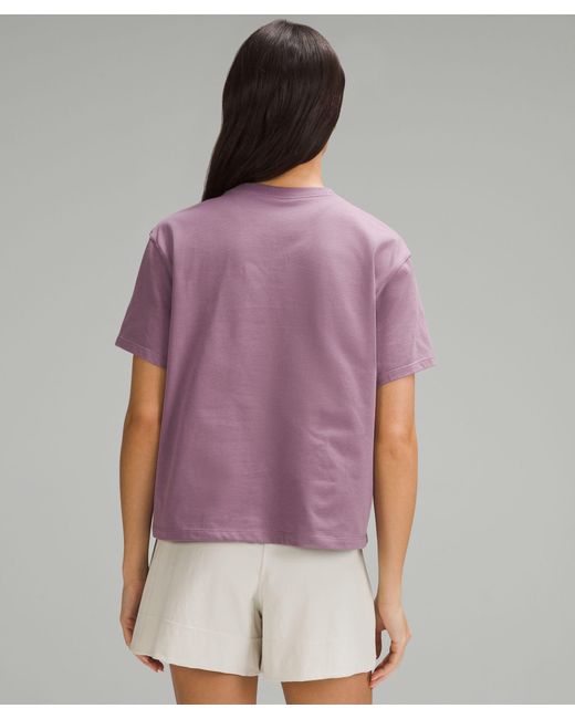 lululemon athletica Purple Relaxed-fit Cotton Jersey T-shirt