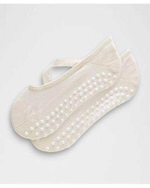lululemon athletica Natural – Find Your Balance Grip Socks Strappy – – Size Large