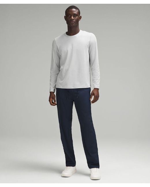 lululemon athletica Gray – Soft Jersey Long-Sleeve Shirt – / – for men