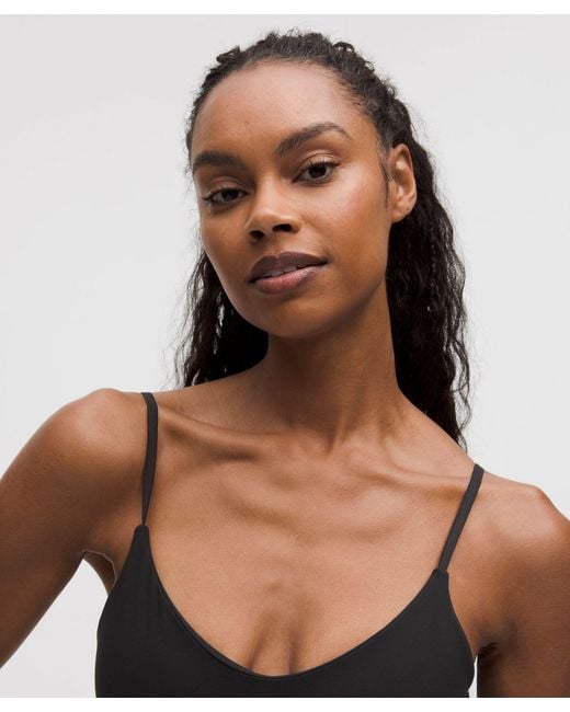 lululemon athletica Black Align Waist-Length Cami Tank Top