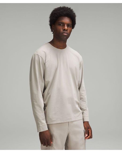 lululemon athletica Natural – 'Pique Oversized-Fit Long-Sleeve Shirt – Color Khaki – for men