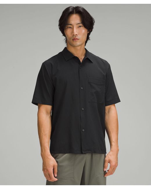 lululemon athletica Airing Easy Camp Collar Shirt - Color Black - Size M for men