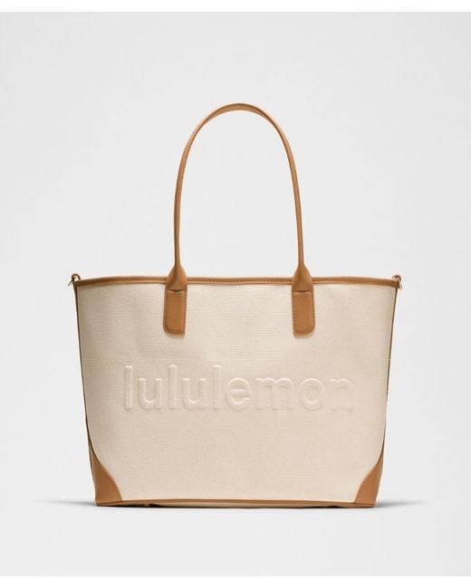 lululemon athletica Natural Classic Canvas Tote Bag 16L