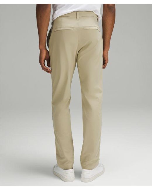 lululemon athletica Natural Abc Classic-fit Trousers 34"l Warpstreme for men