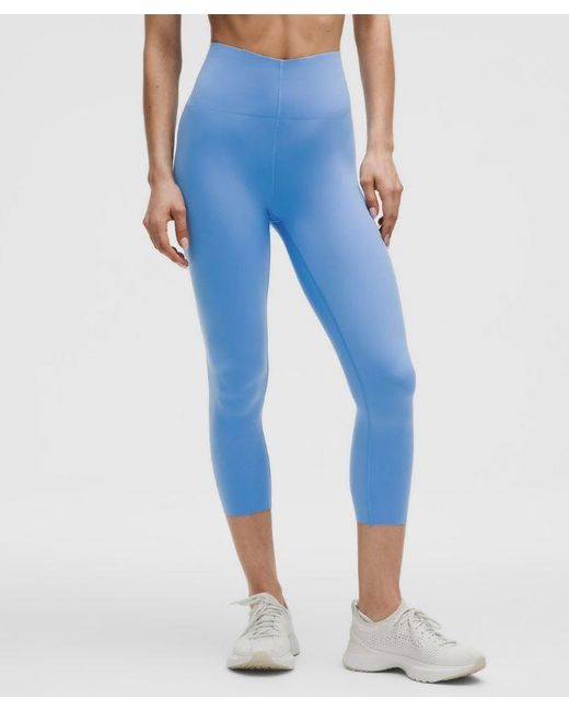 lululemon athletica Blue Glow Up Super-High-Rise Crop 23"