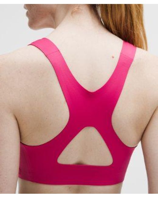 lululemon athletica Pink Go Further Bra With Support Code Technology