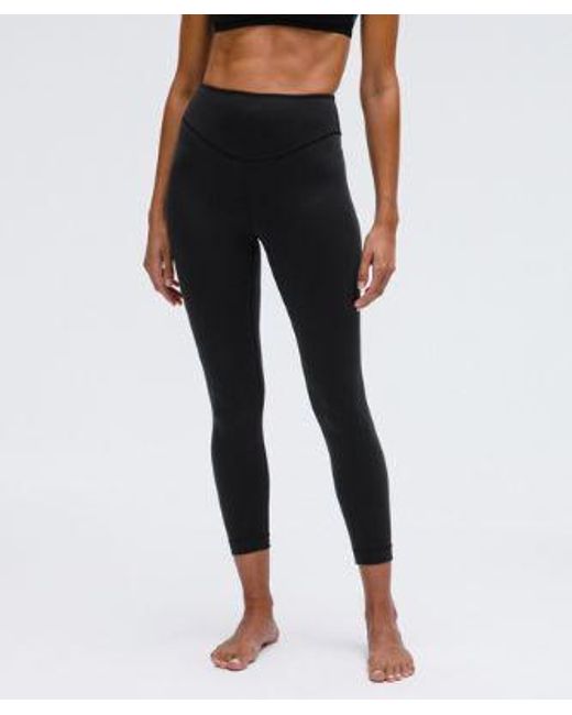 lululemon athletica Black Wunder Under Smoothcover High-Rise Tight 25"