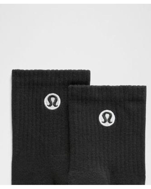 lululemon athletica Black Daily Essential Quarter Socks