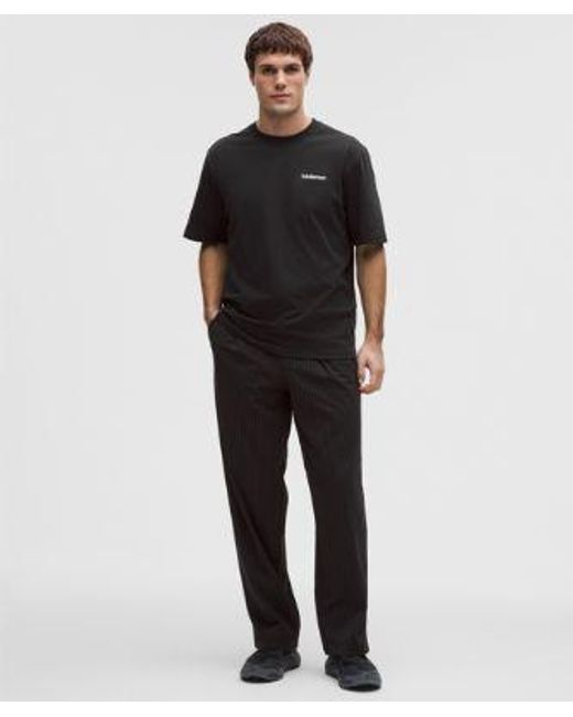 lululemon athletica Black Heavyweight Cotton Jersey T-Shirt for men