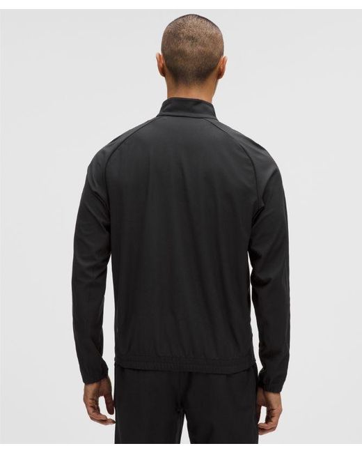lululemon athletica Black Knit Warm-Up Jacket for men