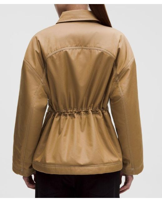lululemon athletica Natural Cotton Twill Insulated Jacket