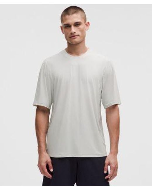 lululemon athletica White Brushed Yoga Crewneck T-Shirt for men