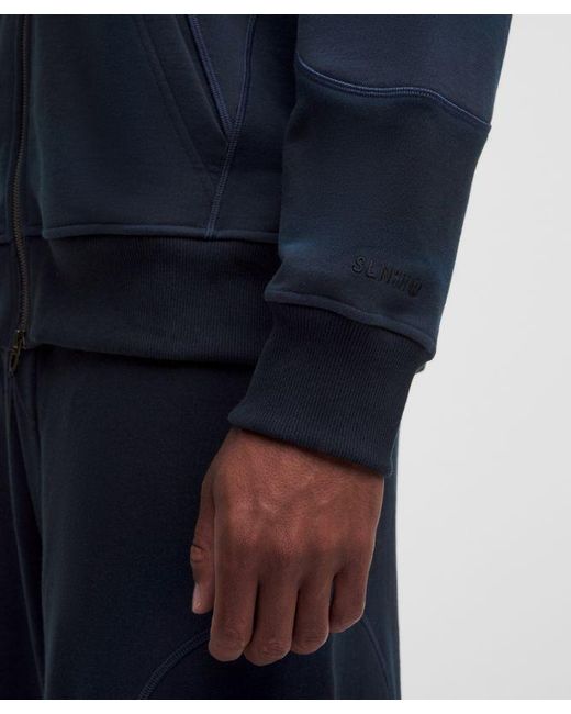 lululemon athletica Blue – Faded French Terry Full-Zip Jacket Slnsh Collection – – Size Large for men