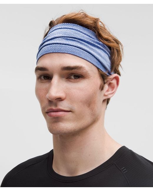 lululemon athletica Blue Metal Vent Tech Seamless Wide Headband
