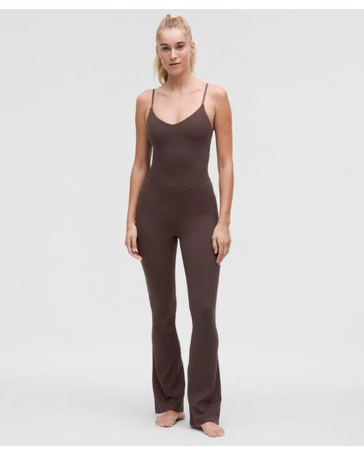 lululemon athletica Brown Align Mini-Flare Bodysuit 32"