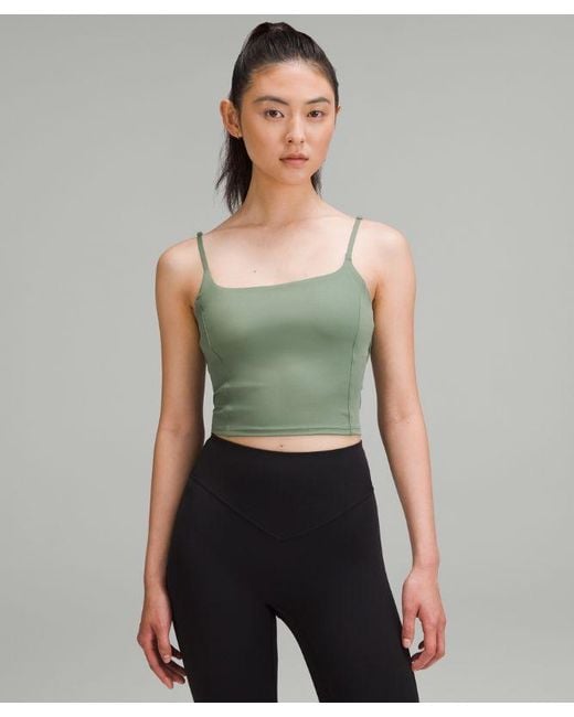 lululemon athletica Green – Breezethrough Tank Top Light Support, B/C Cup – /Pastel – Size 14