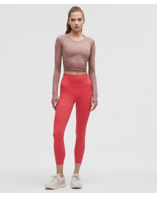lululemon athletica Red Fast And Free High-Rise Tight 25"