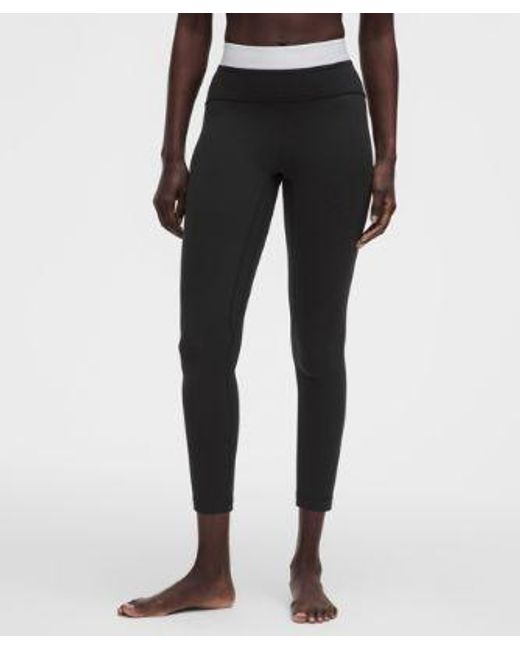 lululemon athletica Black – Align No Line High-Rise Pants Waist – 25" – – Size 4