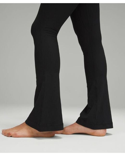 lululemon athletica Black Aligntm Ribbed Mini-flare Pants Extra Short