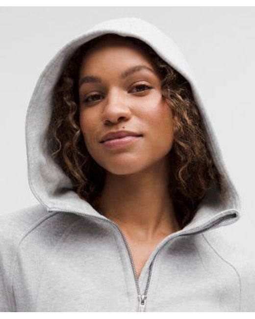 lululemon athletica Gray Scuba Oversized Half-zip Hoodie - Color Light Grey/grey - Size M/l