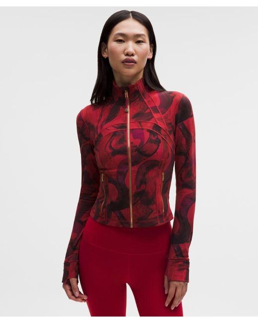 lululemon athletica Red Lunar New Year Define Cropped Jacket