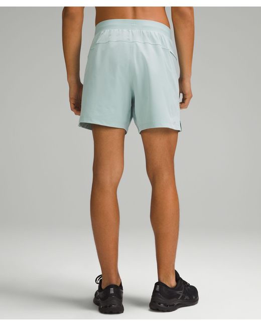 lululemon athletica Blue Zeroed In Linerless Shorts 5" for men