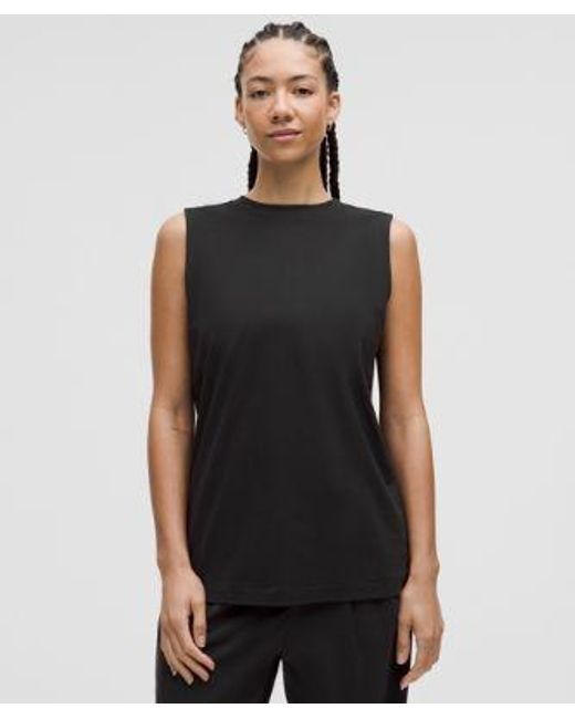 lululemon athletica Black All Yours Organic Cotton Tank Top