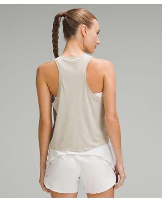 lululemon athletica White Fast And Free Race Length Tank Top