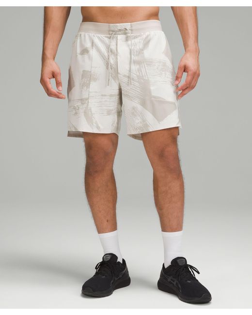 lululemon athletica White License To Train Lined Shorts 7" for men