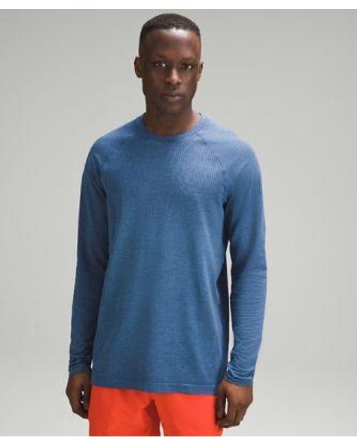 lululemon athletica Blue – 'Metal Vent Tech Long-Sleeve Shirt – – for men