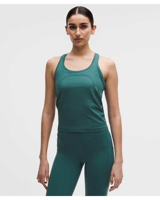 lululemon athletica Green – Swiftly Tech Racerback Tank Top 2.0 Waist Length – – Size 20