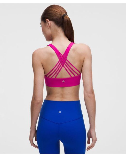 lululemon athletica Pink Flexyflex Strappy Yoga Bra