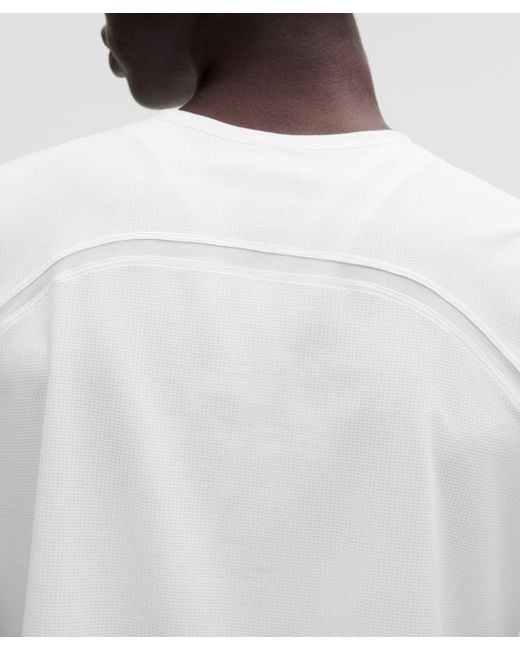 lululemon athletica White – Lightweight Relaxed Running Short-Sleeve Shirt – – Size Large