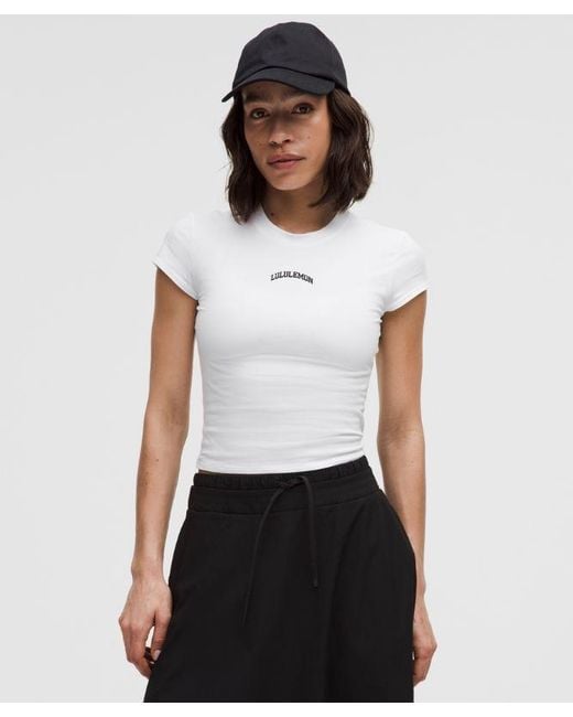 lululemon athletica White – Organic Baby Tee Collegiate – – Size Large