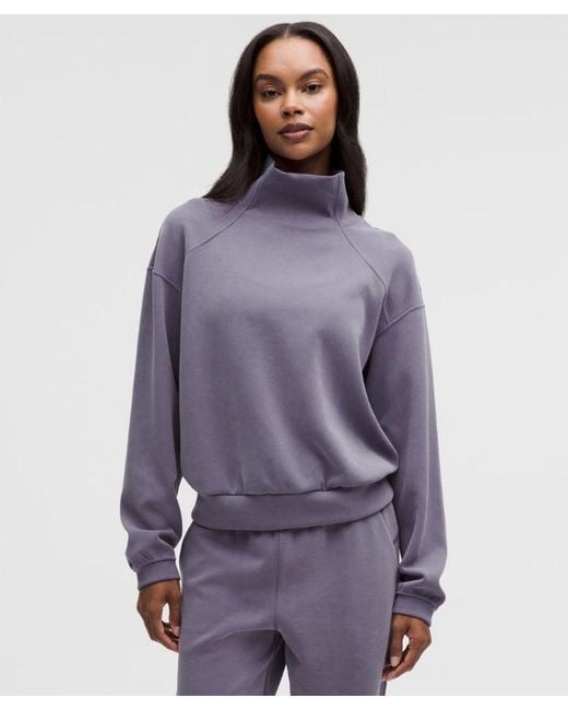 lululemon athletica Purple – Brushed Softstreme Funnel Neck – –